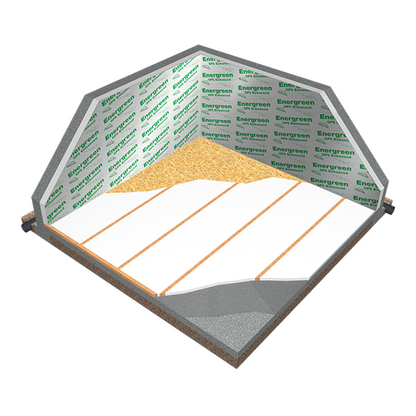 Interior Basement Wall Insulation with Energreen Enhanced
