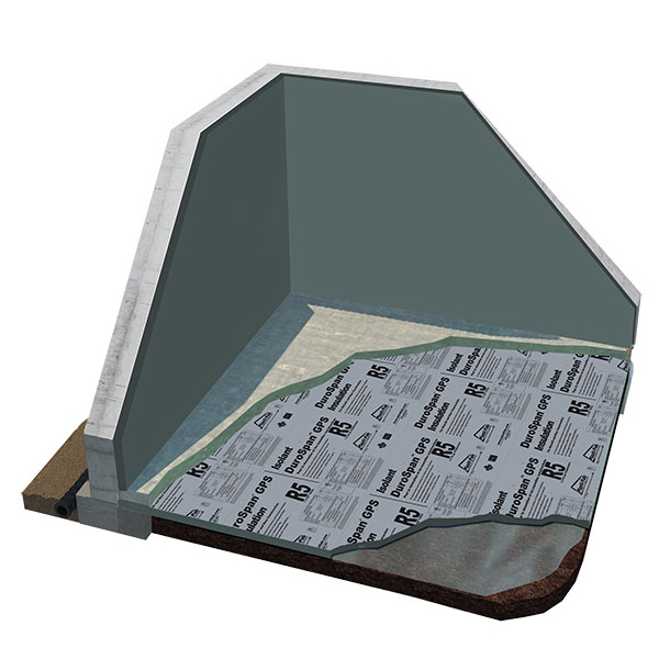 Insulating Under a Basement Slab with Durospan GPS R5 Insulation