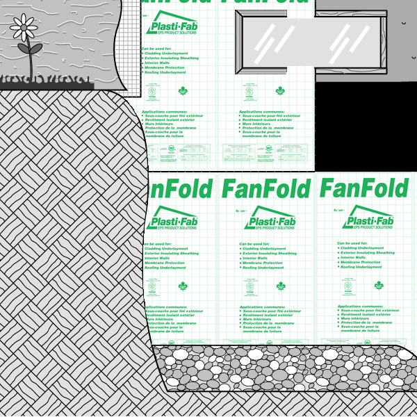 Exterior Foundation Walls with FanFold