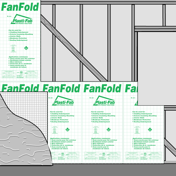 Exterior Sheathing with FanFold