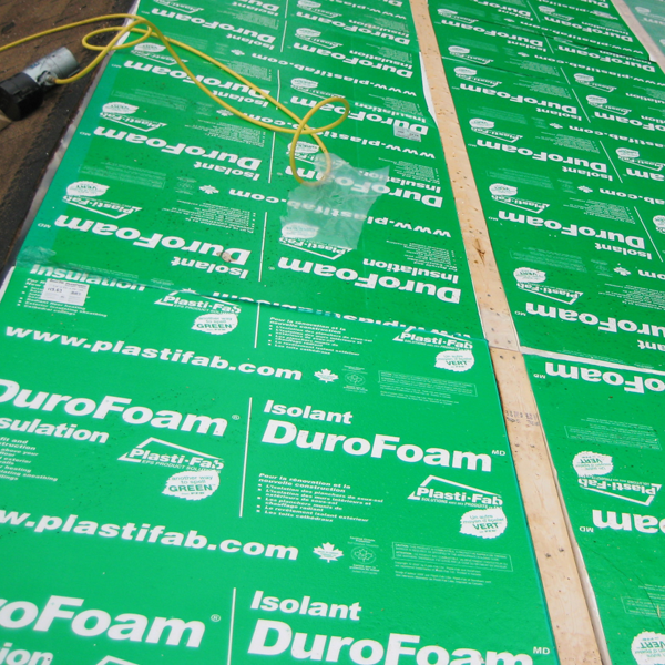 Durofoam Insulating Above a Basement Slab