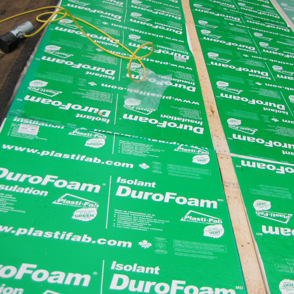 DuroSpan Insulating Above a Basement Slab