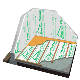 Insulating Above a Basement Slab with PlastiSpan Insulation