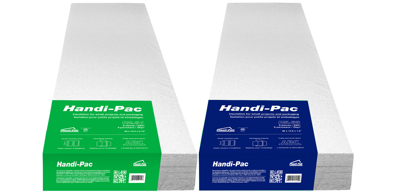 Product image of our Handi-Pac insulation with hotspots which have more information
