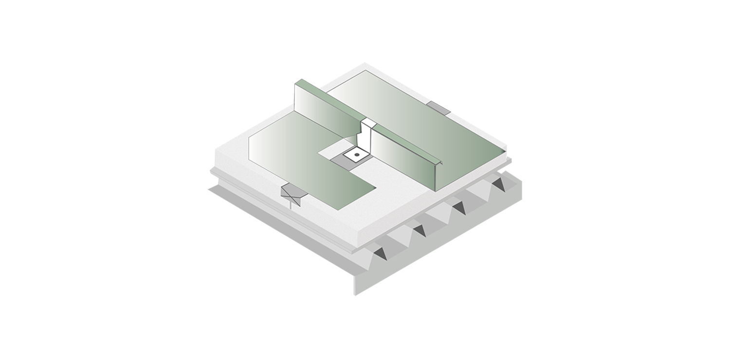 Our product solution Standing Seam Roofing with hotspots that have more information