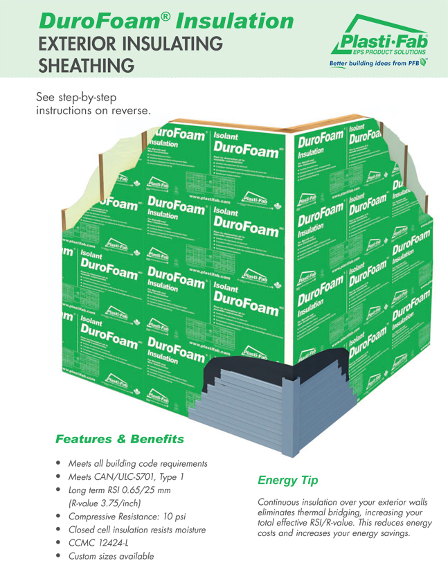 Application Guide - Exterior Sheathing with DuroFoam