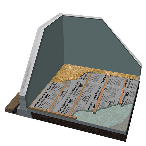 Insulating Above a Basement Slab