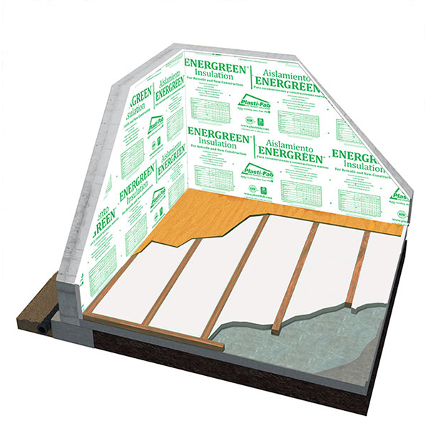 ENERGREEN Interior Basement Wall Insulation