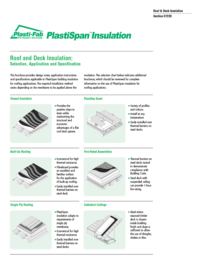 Roof insulation applications