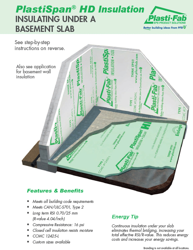 Application Guide - Under Slab with PlastiSpan HD